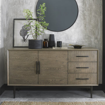 Bentley Designs Vintage Weathered Oak Wide Sideboard
